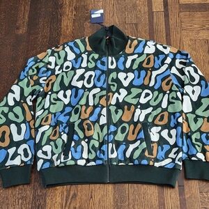 $2040 Brand New Authentic Louis Vuitton Men's Camo Tracksuit Size 3XL